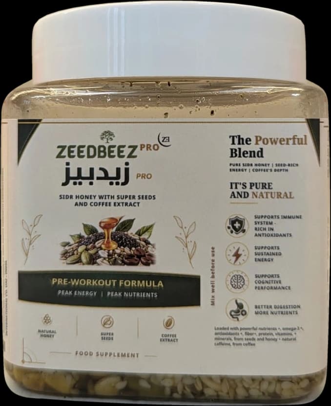 ZeedBeez Pro supplied packaging photo, 450g jar